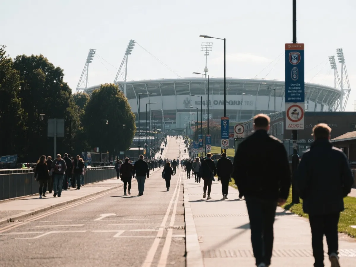 比赛日入场动线示意图